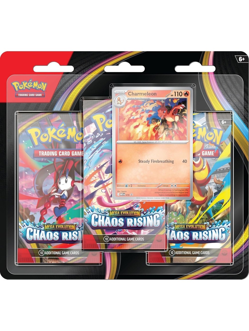 Pokemon Mega Evolution Chaos Rising 3Pk Blister (Random)